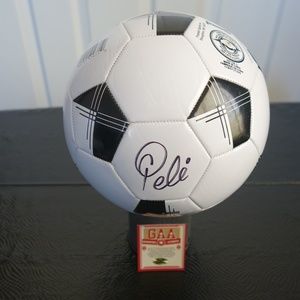 Pele Autographed Franklin Soccer Ball w/COA